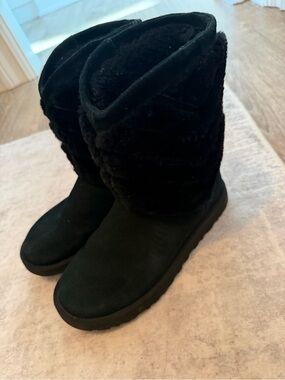 Women’s Black Faux Fur UGGS